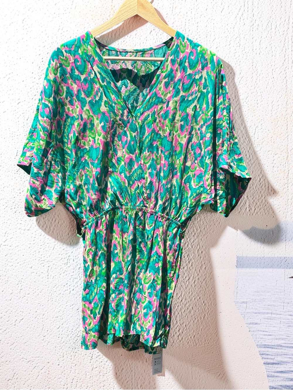 Cupshe Colorful Abstract Print V-Neck Romper Size Small - Picture 2 of 11
